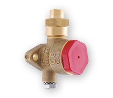Base per presa gas medicali compressi e vuoto con filetto UNI 9507, completa di dado e bocchello per tubo in rame a saldare. | flow-meter™