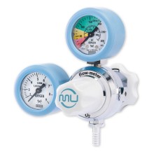 MU pressure regulator with side flow gauge | flow-meter™
